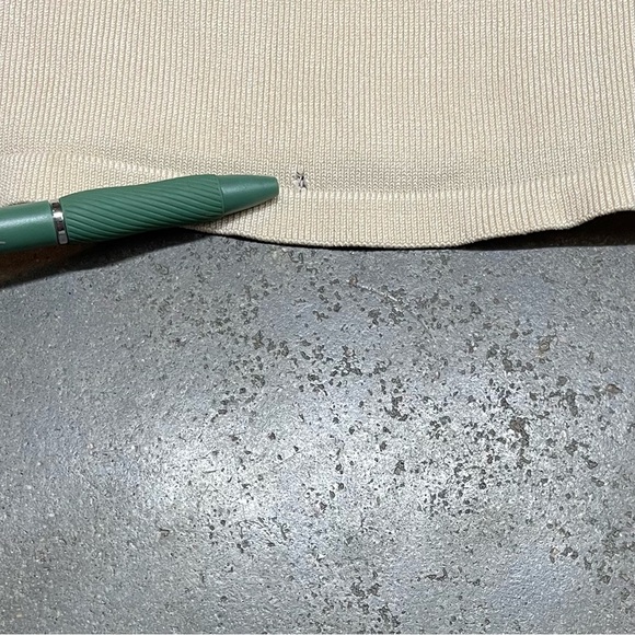 Pendleton Classic Cream Silk Blend Sweater Long Sleeve Mock Turtle Neck - Picture 8 of 8